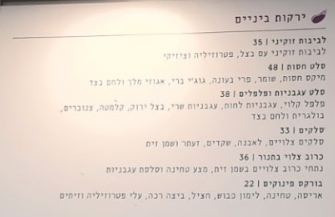 תפריט תושה